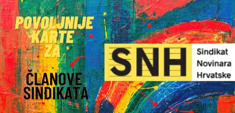 S iskaznicom Sindikata novinara do povoljnijih karata za kulturne događaje!